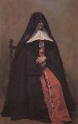 Jean Baptiste Camille  Corot La superieure du couvent des Annonciades de Boulogne-sur-Mcr Vers (mk11) Spain oil painting artist